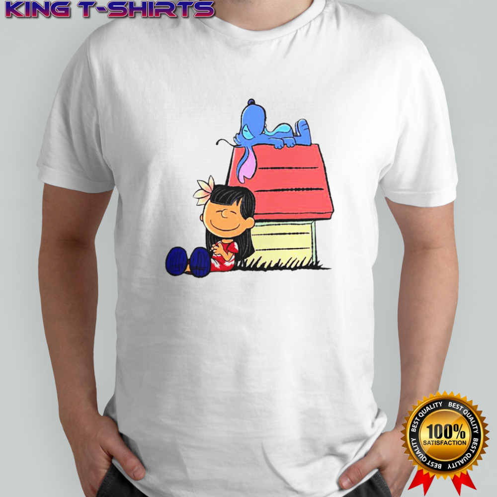 Peanuts Snoopy X Stitch & Lilo It Means Nobody Gets Left Behind T-Shirt