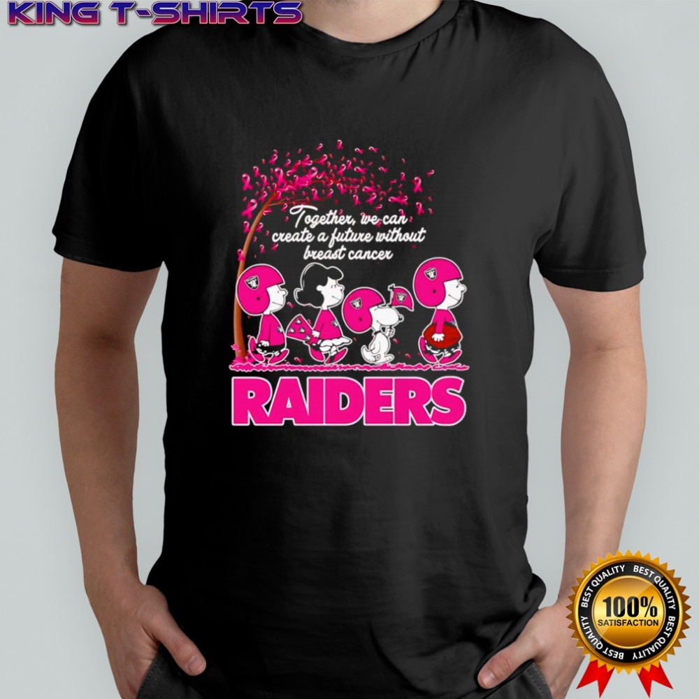 Peanuts together we can create a future without Breast Cancer Raiders shirt