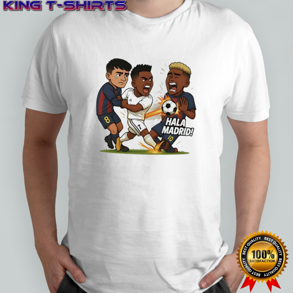Pedri x Vinícius Júnior x Ansu Fati FC Barcelona and Real Madrid graphic shirt