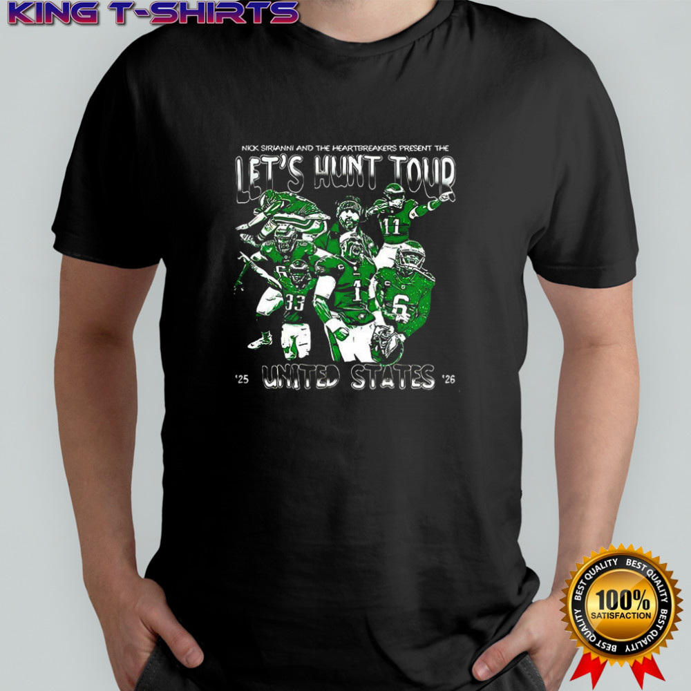 Philadelphia Eagles fly eagles fly let’s hunt tour 2025 2026 shirts