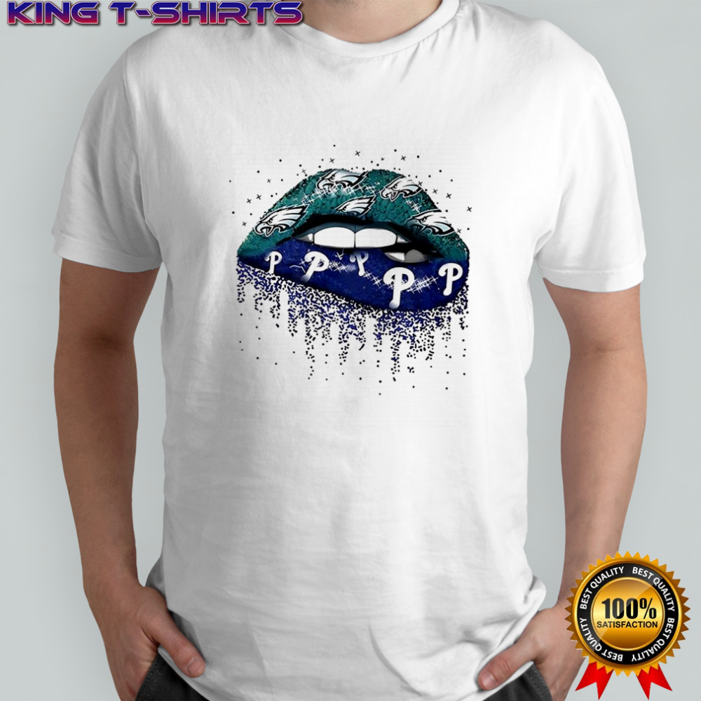 Philadelphia Eagles x Philadelphia Phillies Girl Lips shirt