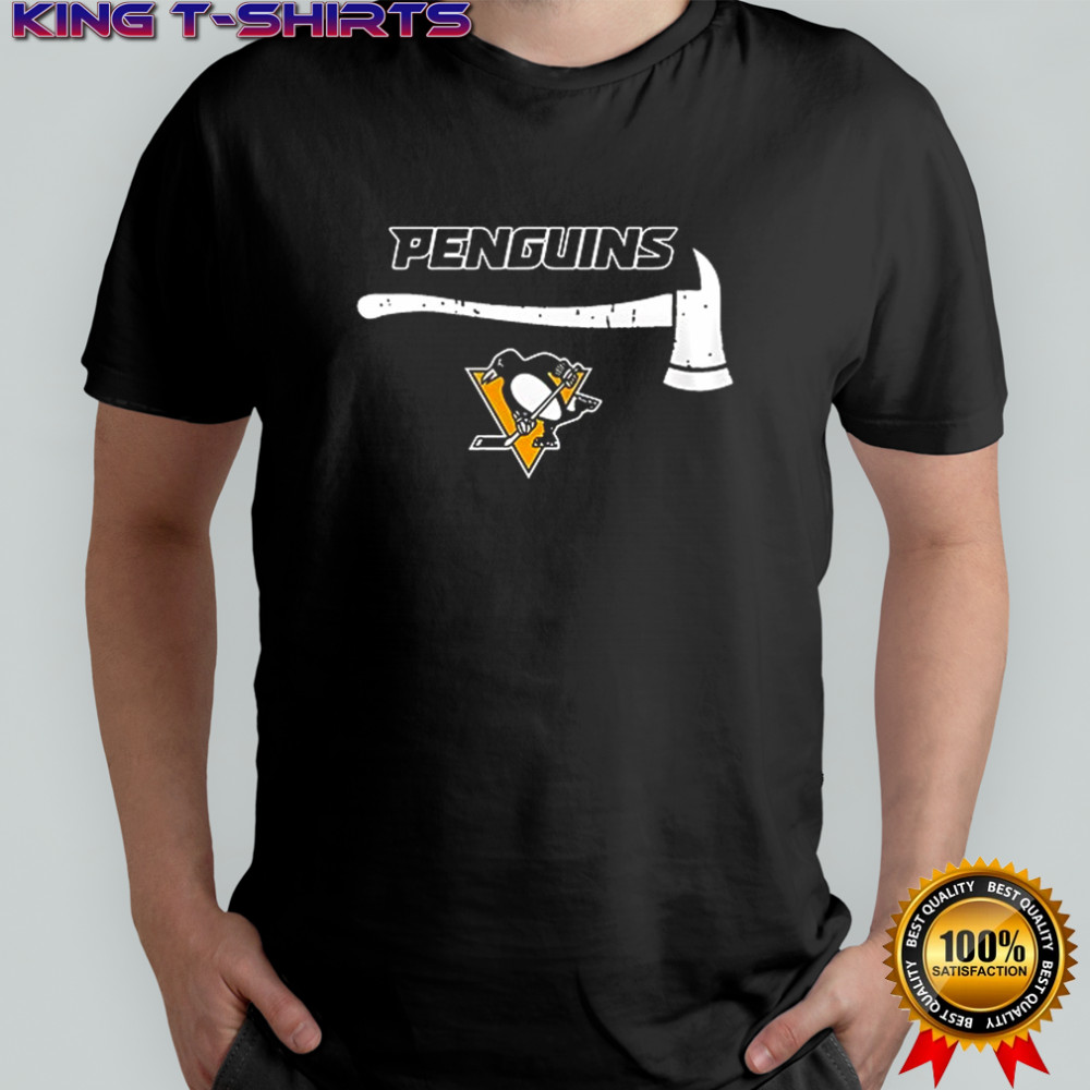 Pittsburgh Penguins firefighter application day logo shirt
