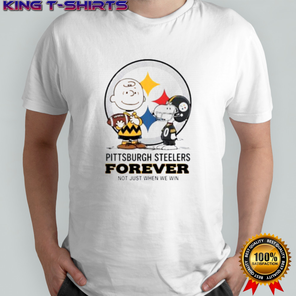 Pittsburgh Steelers Charlie Brown Snoopy Steelers Forever Not Just When We Win shirt