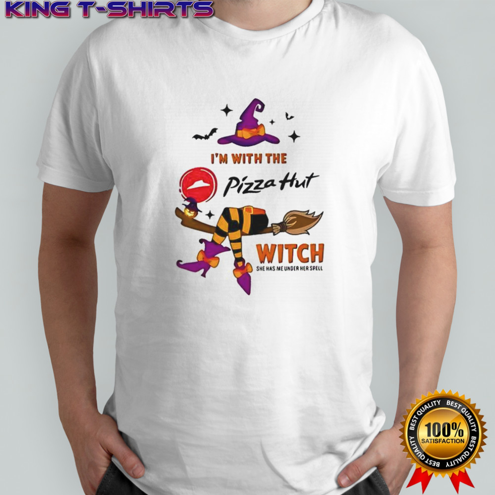 Pizza Hut I’m With The Witch She Has Me Under Her Spell Halloween T-Shirt