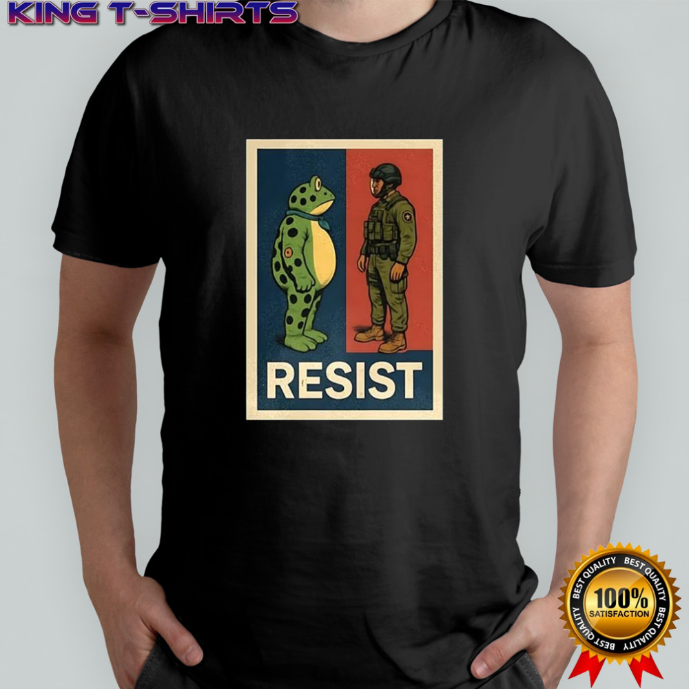 Portland Frog Against Resist Portland Soldier shirt