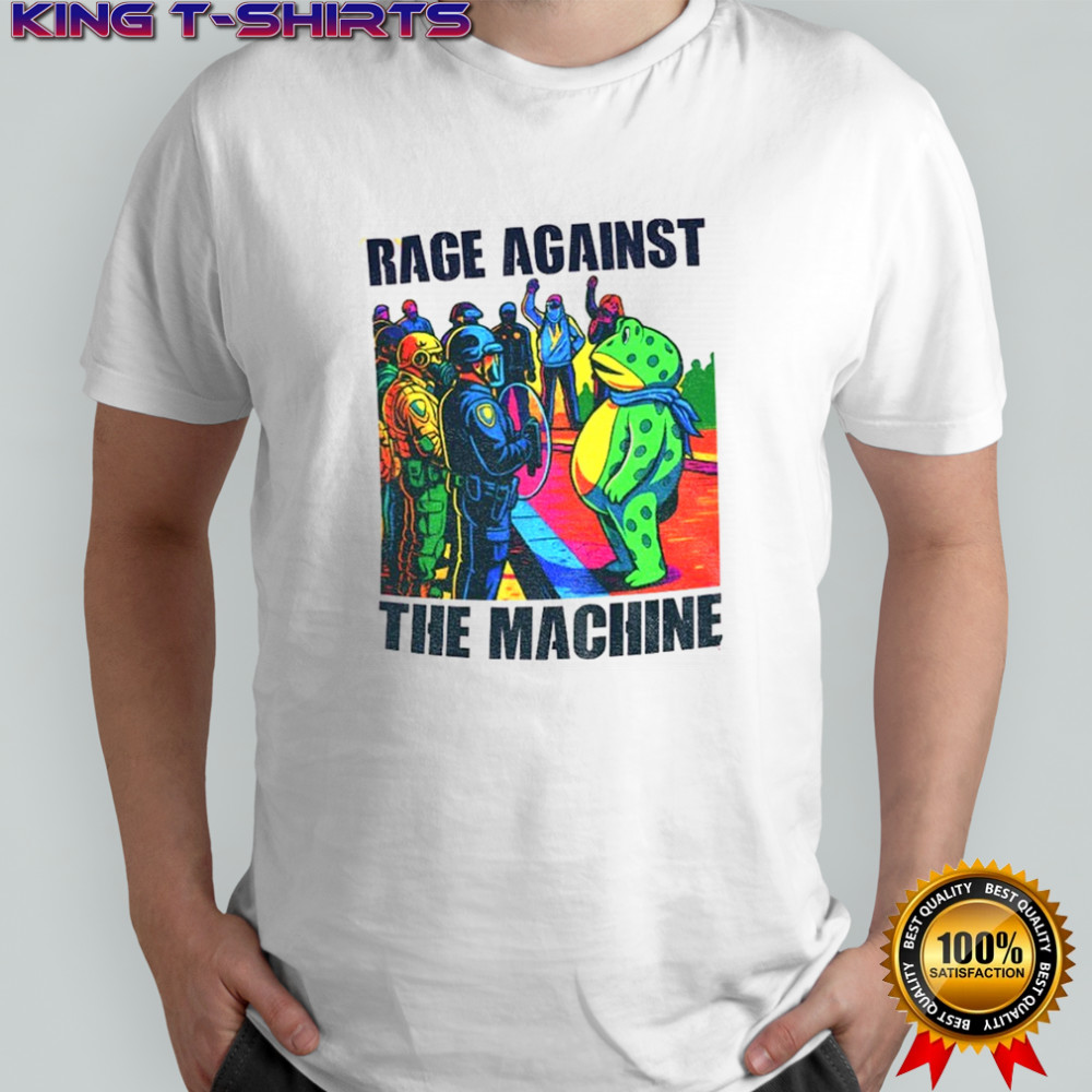 Portland Frog Anti-ICE Rage Against The Machine shirt