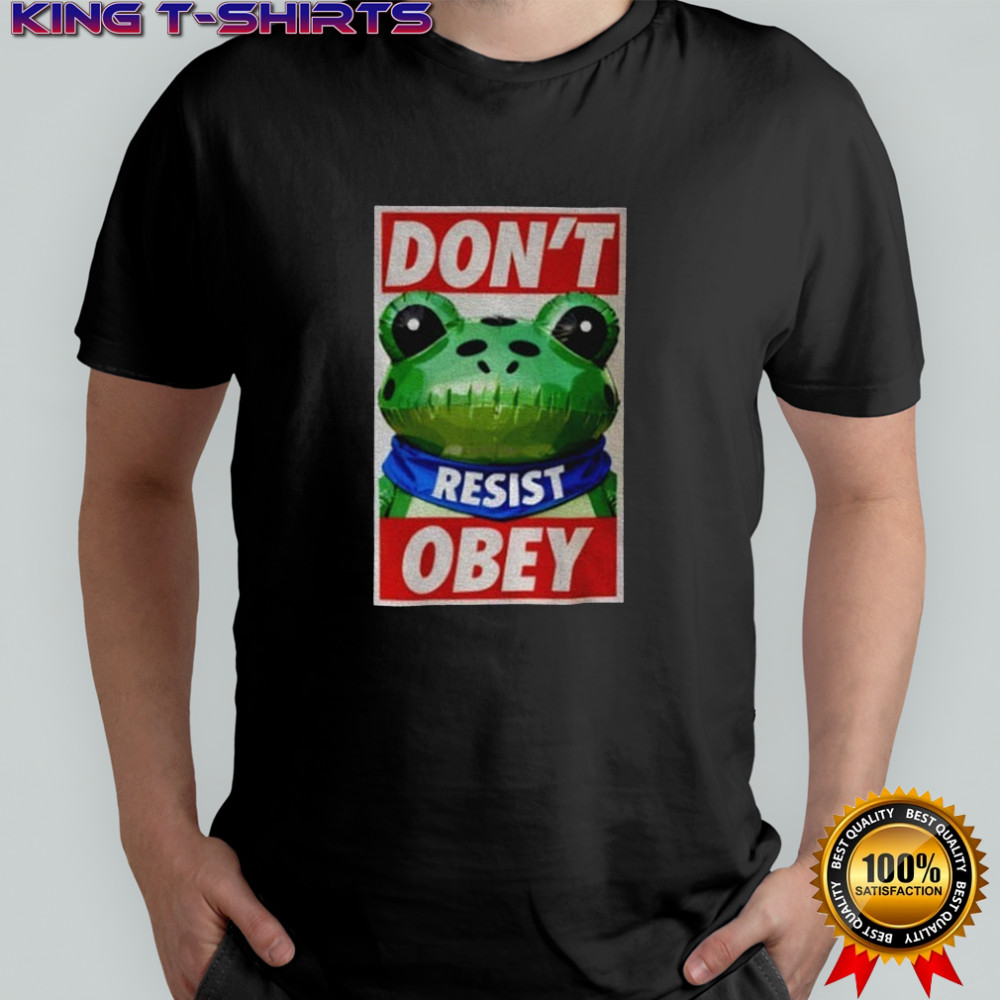 Portland Frog Don’t Obey Retro shirt