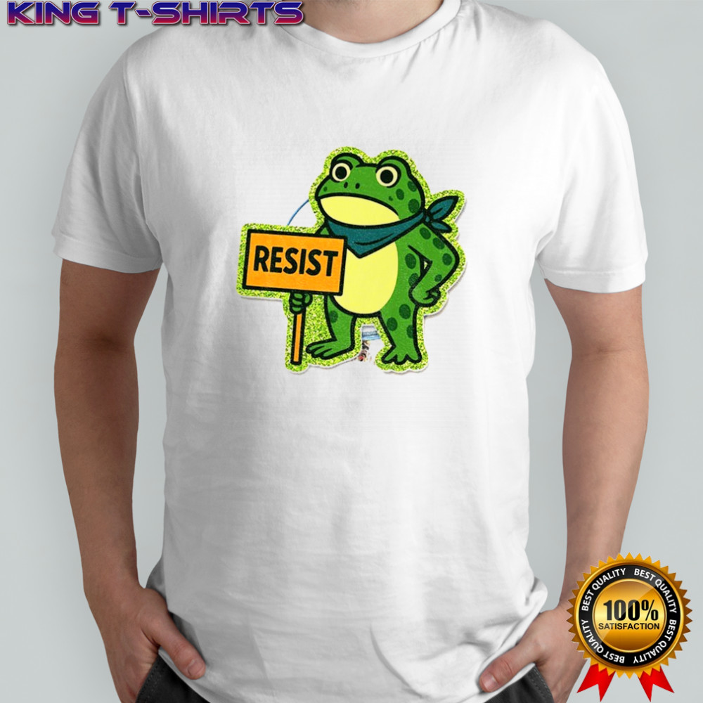 Portland Frog Protest Anti-ICE Frog Resist Freedom shirt