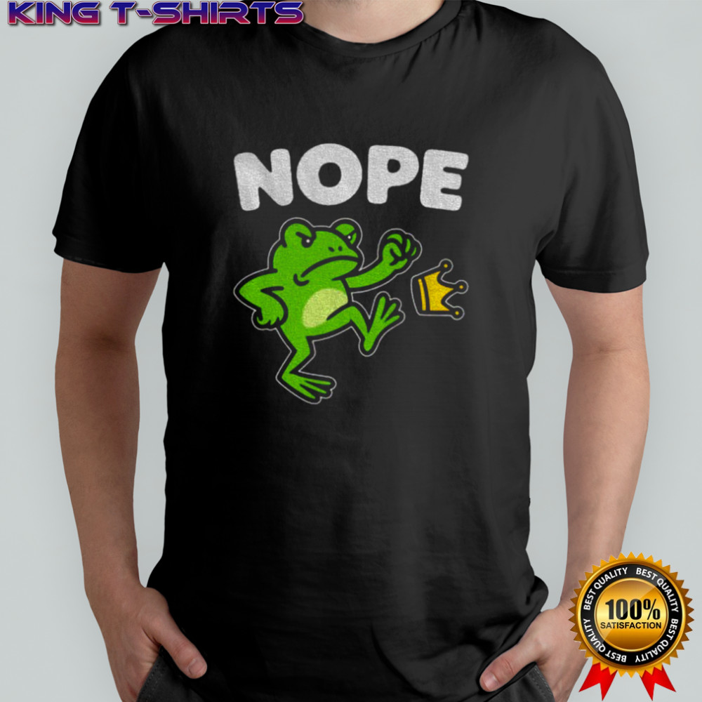 Portland Frog Protest Funny Frog Kicking Crown No Kings shirt