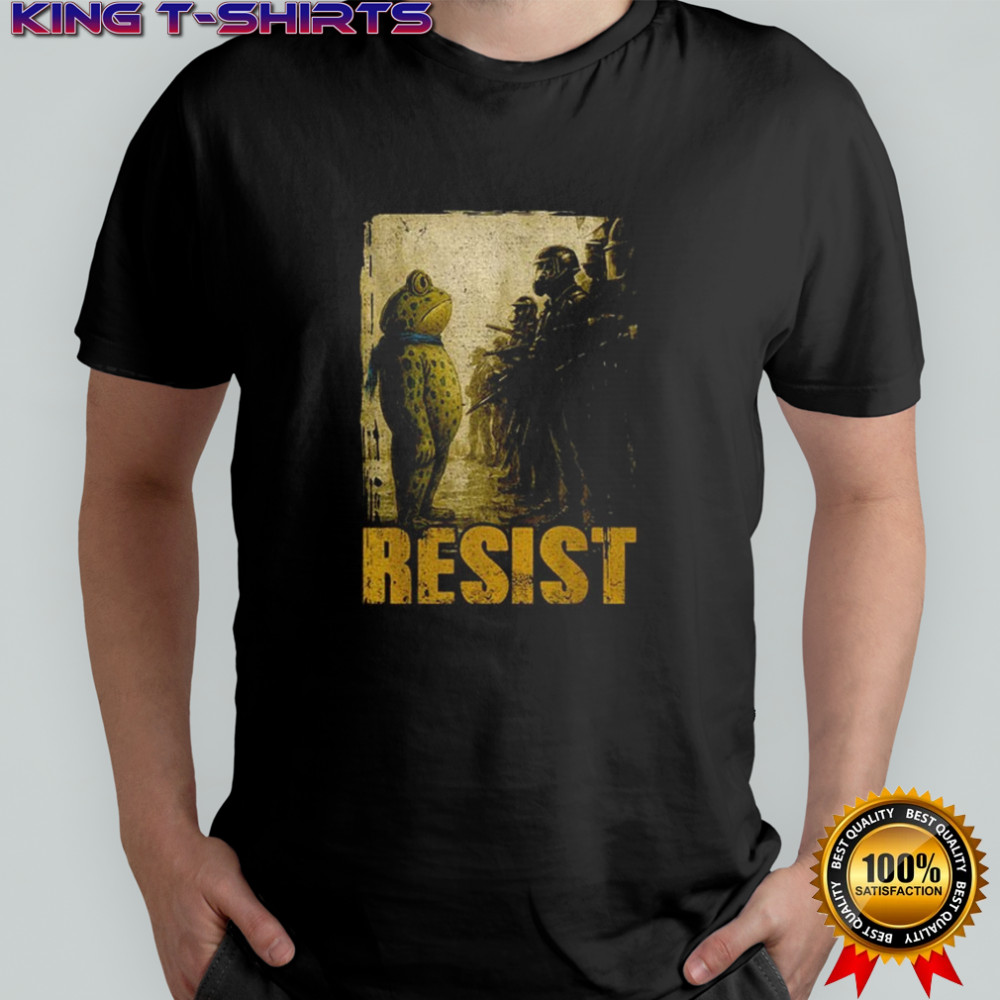 Portland Frog Protest Resist Frog political shirt