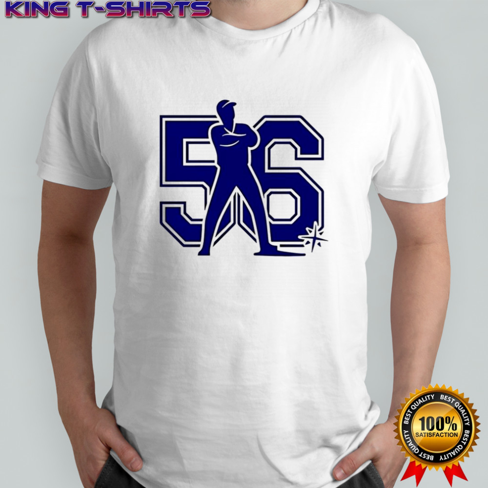 Randy Arozarena Seattle Mariners baseball number 56 silhouette shirt