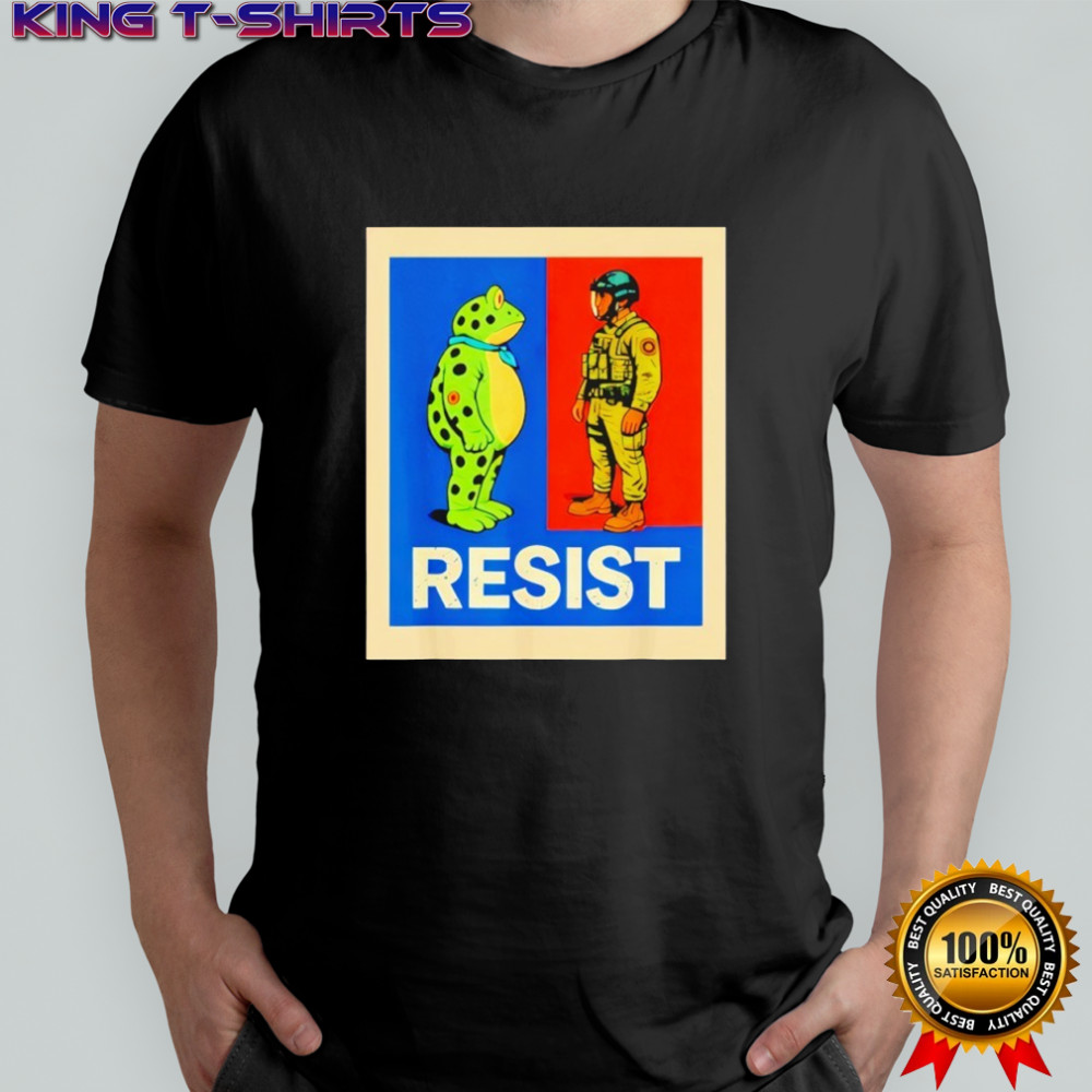 Resist Frog Portland Activist Protest frog shirt