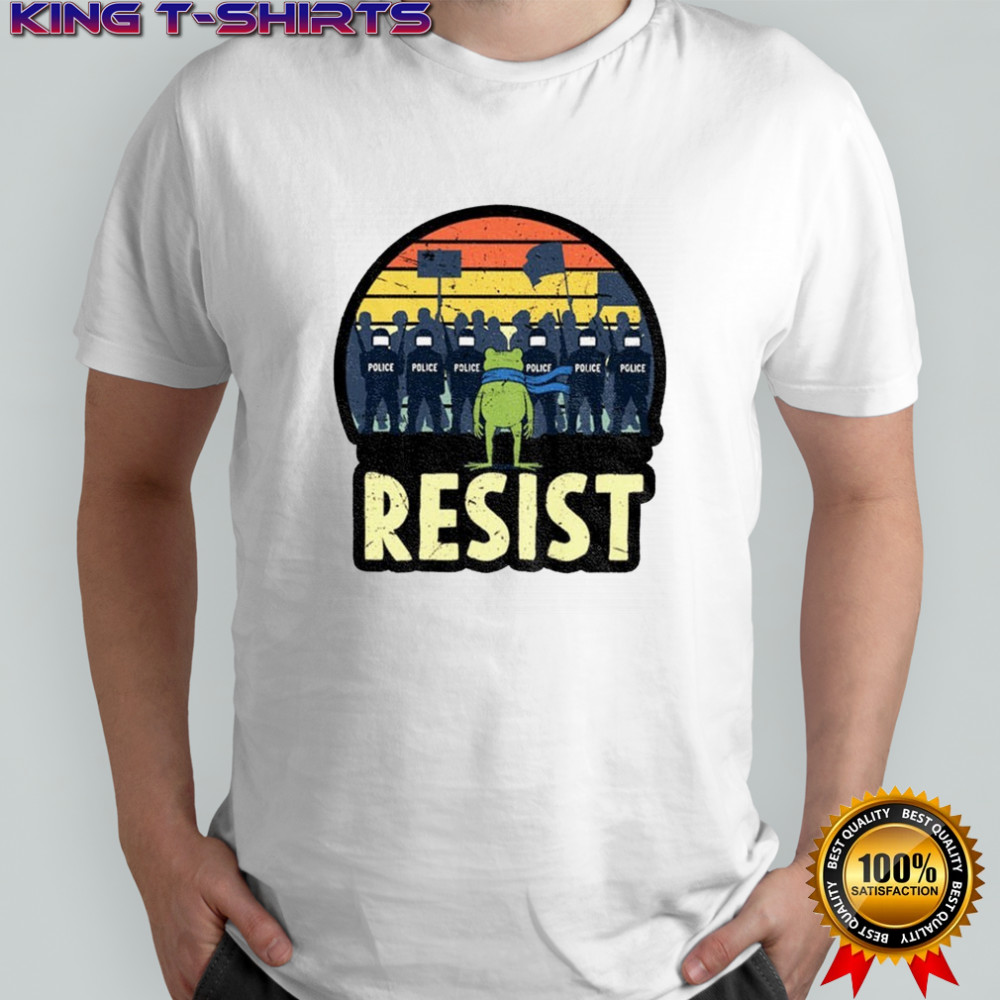 Resist Portland Frog Protest anti ICE shirt