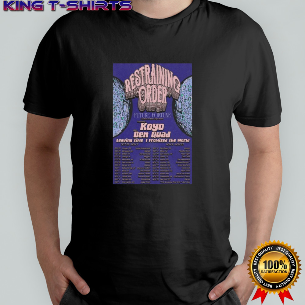 Restraining Order Tour October And November 2025 T-shirt