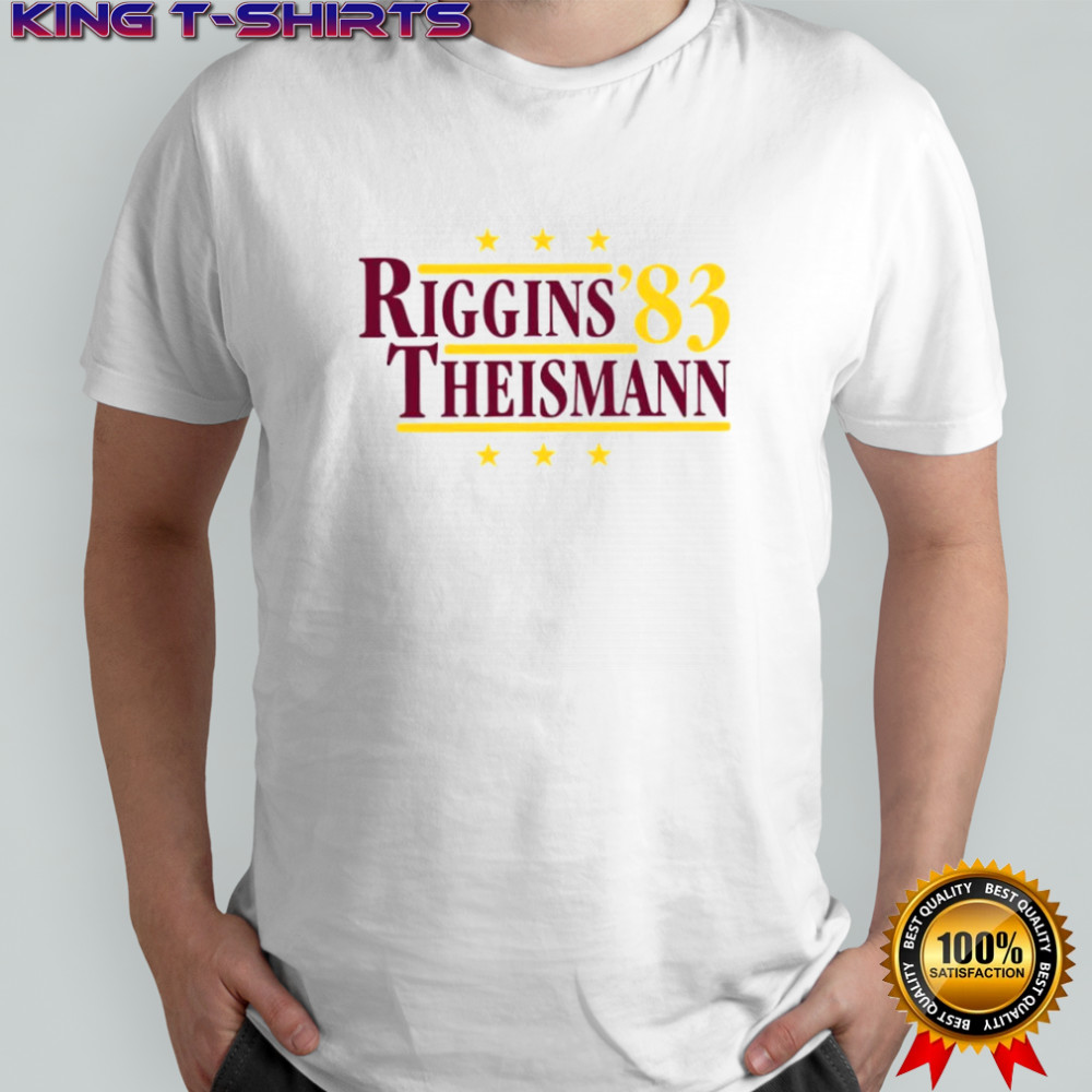 Riggins and Theismann ’83 Political Campaign Parody T-shirts
