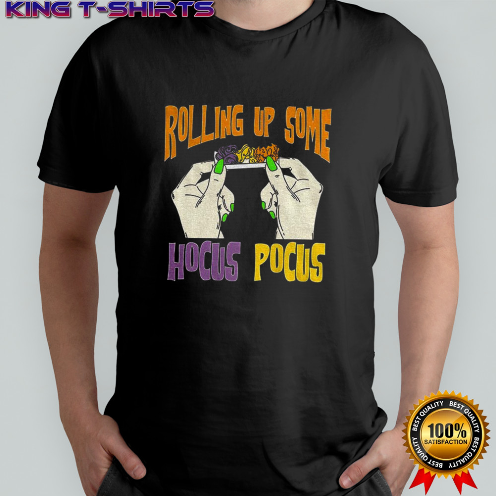 Rolling up some Hocus Pocus Sisters Halloween shirt