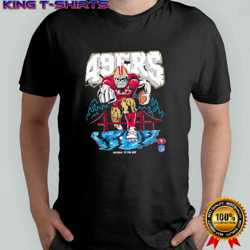 San Francisco 49ers and Golden Gate Bridge faithful to the bay logo shirt