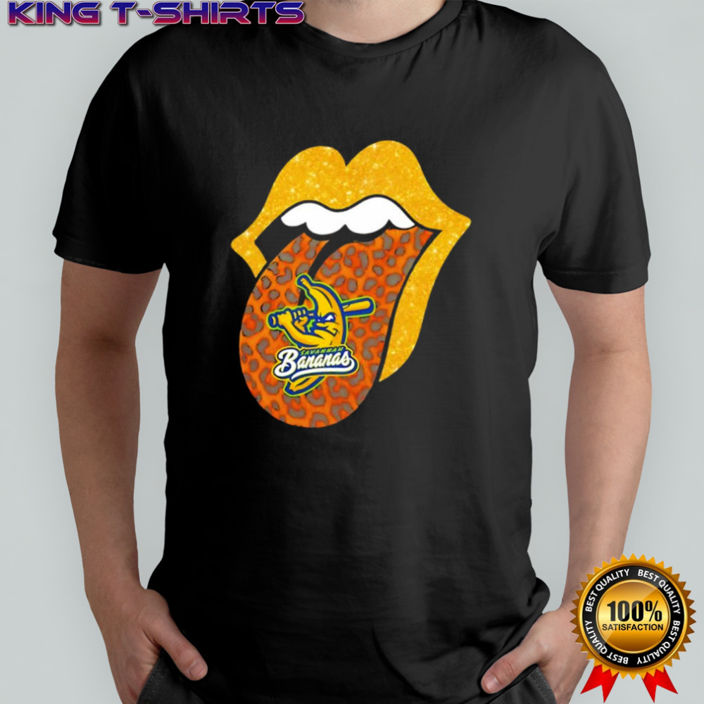 Savannah Bananas baseball team lips logo shirt