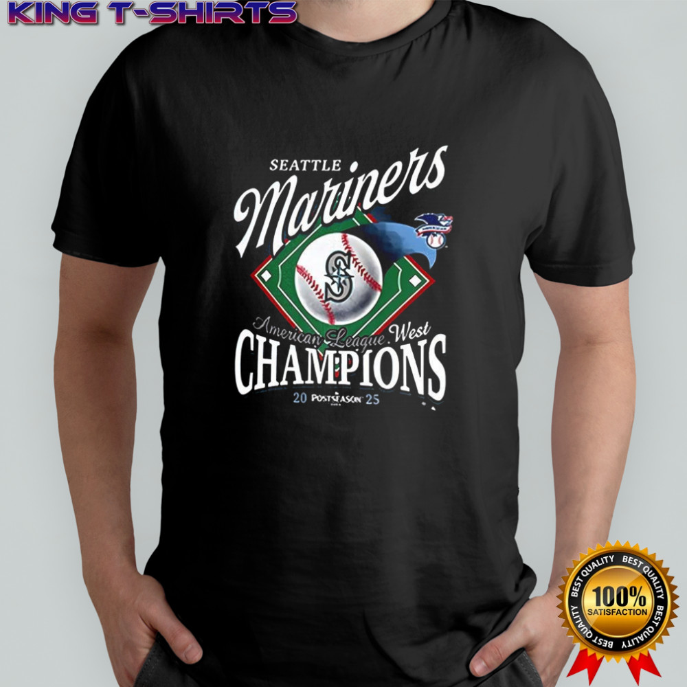 Seattle Mariners 2025 Amnerican League West Division Champions shirt