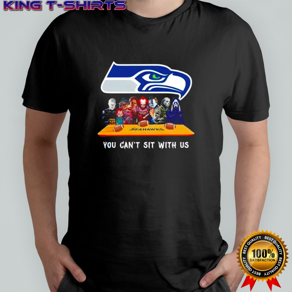Seattle Seahawks Horror Movies Halloween you can’t sit with us shirt