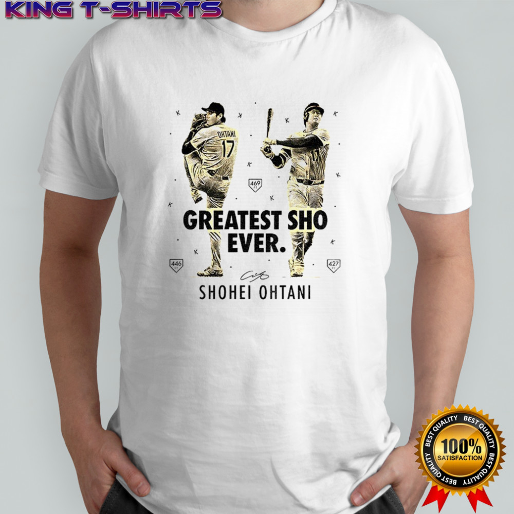 Shohei Ohtani Greatest Sho Ever Los Angeles Dodgers MLB Baseball signature shirt