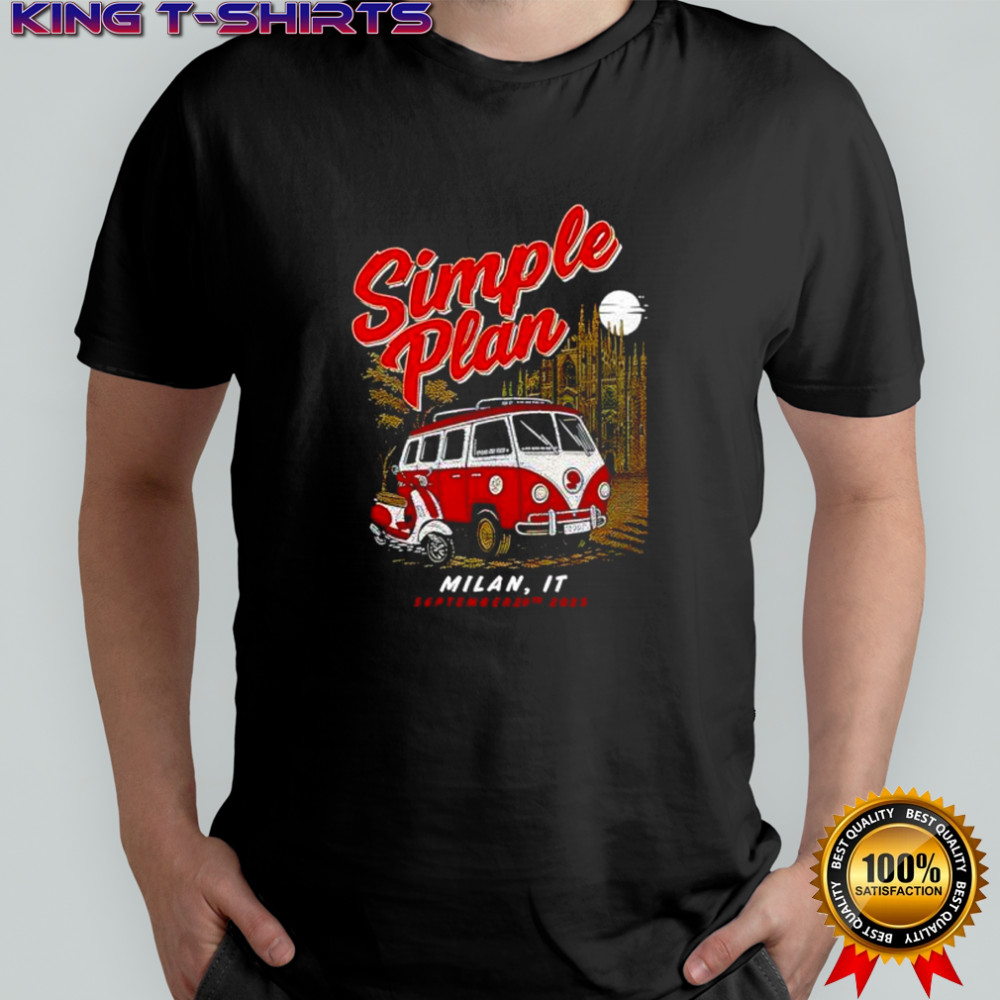 Simple Plan Sep 29 2025 Milan Italy Event shirt