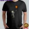 Skeleton and a balloon float away Halloween shirt