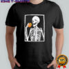 Skeleton eating hamburger shirt