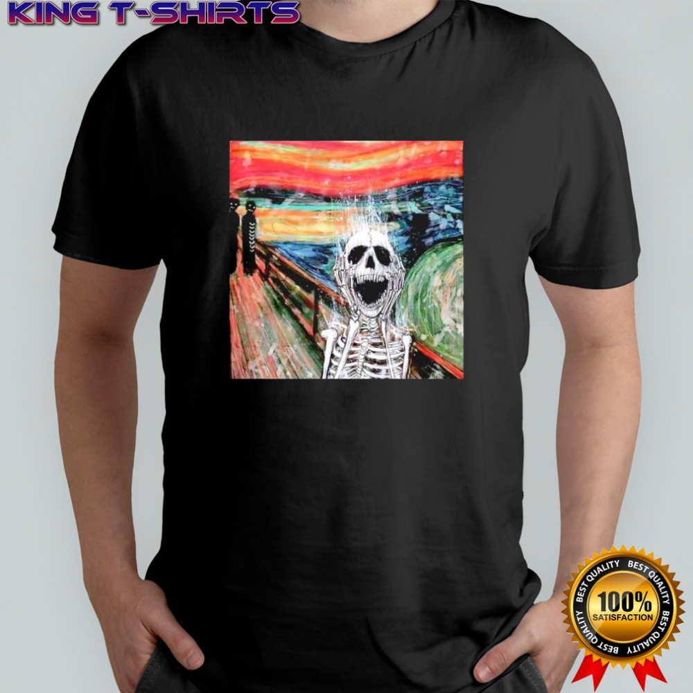 Skeleton The Scream Edvard Munch’s famous shirt