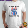 Smurfs middle finger I have a big package for you Merry Christmas shirt