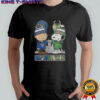 Snoopy And Charlie Brown Milwaukee City Sports Brewers X Bucks Skyline T-Shirt