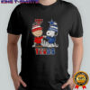 Snoopy And Charlie Brown Texas Tech Red Raiders X Dallas Cowboys Skyline T-Shirt