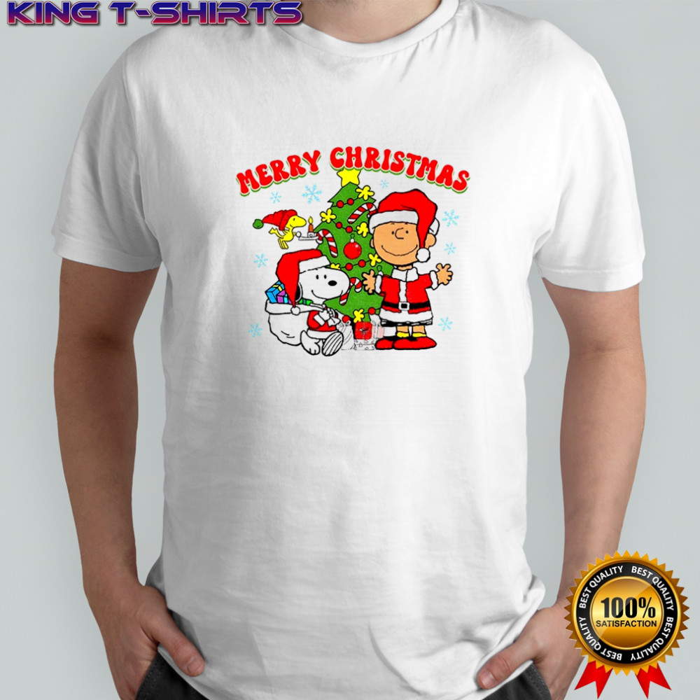 Snoopy and Peanuts friends Merry Christmas 2025 shirt