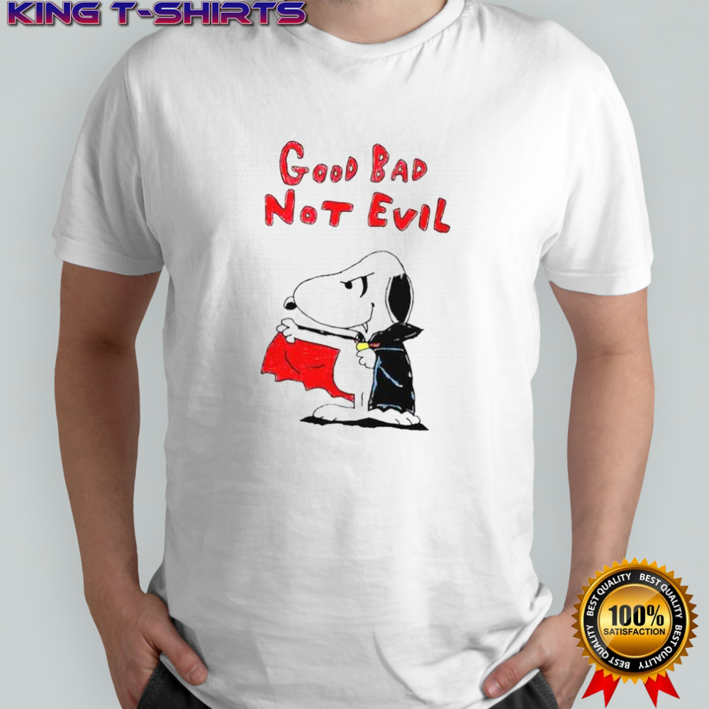 Snoopy Vampire Good Bad Not Evil T-Shirt