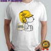 Snoopy wearing Savannah Bananas helmet logo shirt