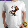 Snoopy wears Washington Commanders hoodie logo shirt