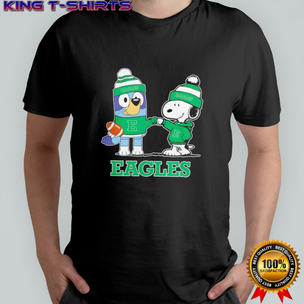 Snoopy x Bluey Eastern Michigan Eagles Football shirt