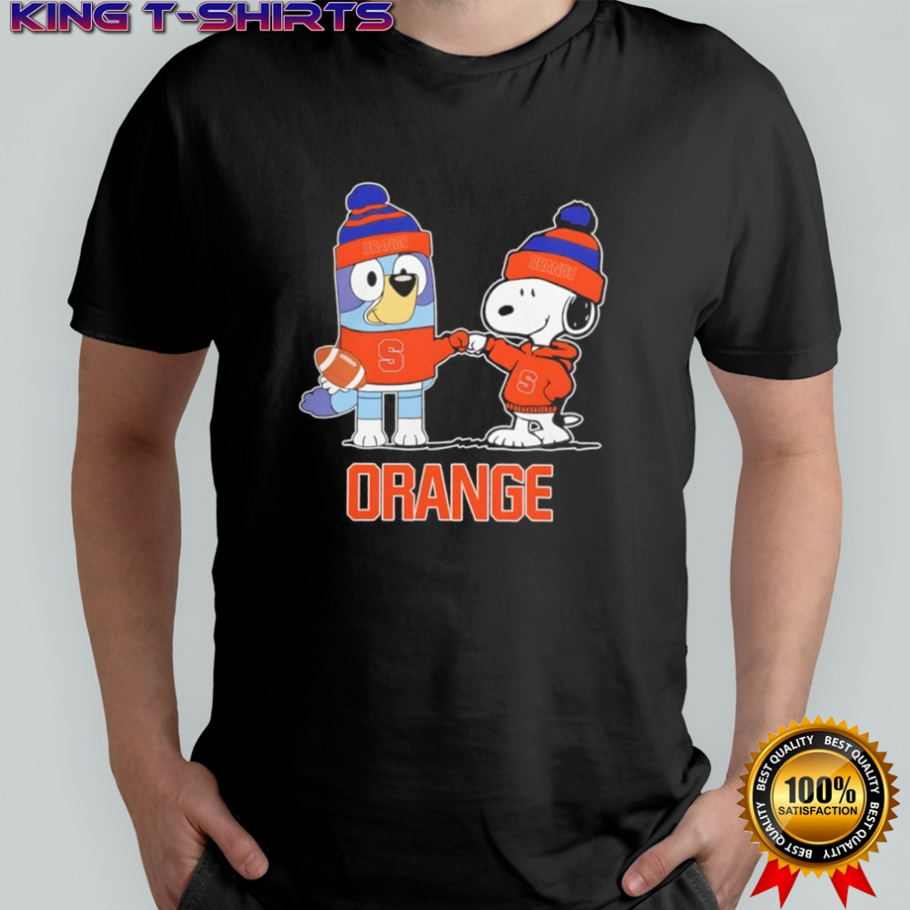 Snoopy x Bluey Syracuse Orange Football shirt