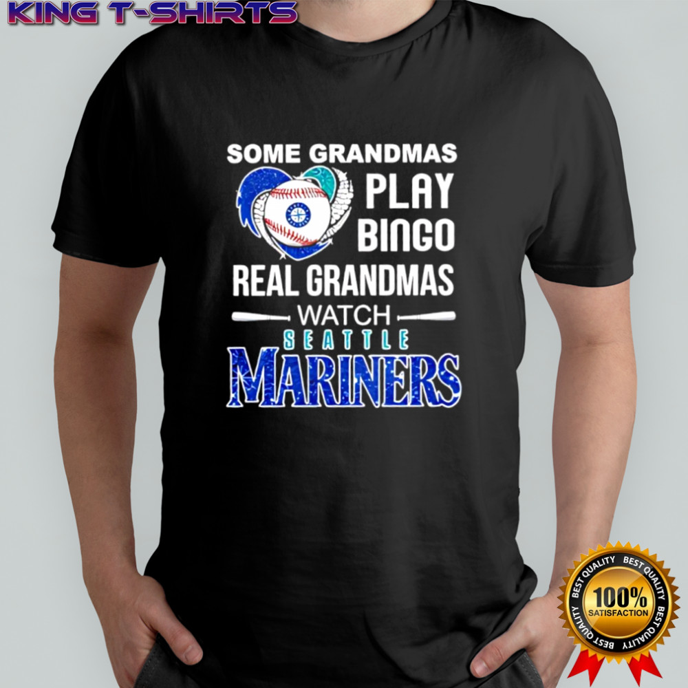 Some grandmas play Bingo real grandmas watch Seattle Mariners shirt
