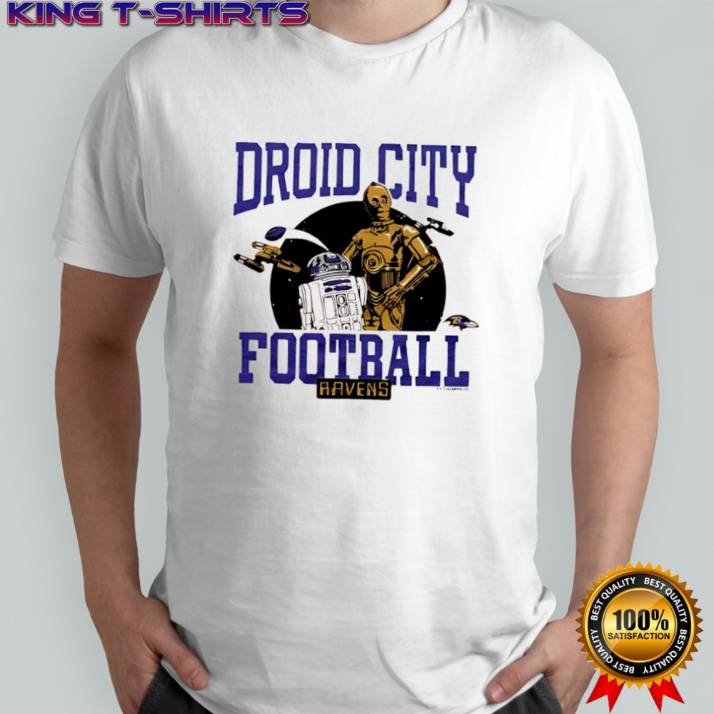 Star Wars x Baltimore Ravens droid city football shirt