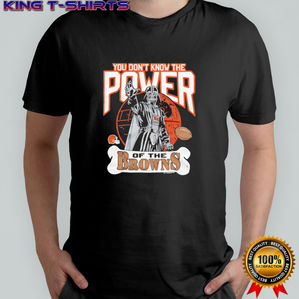 Star Wars x Cleveland Browns Darth Vader you don’t know the power of the Browns shirt