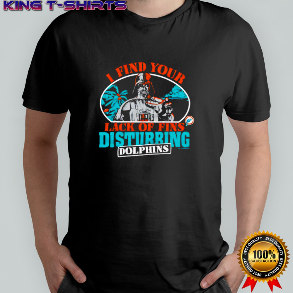 Star Wars x Miami Dolphins Darth Vader I find your lack of faith disturbing shirt
