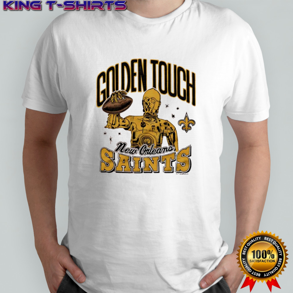 Star Wars x New Orleans Saints C-3PO golden touch shirt