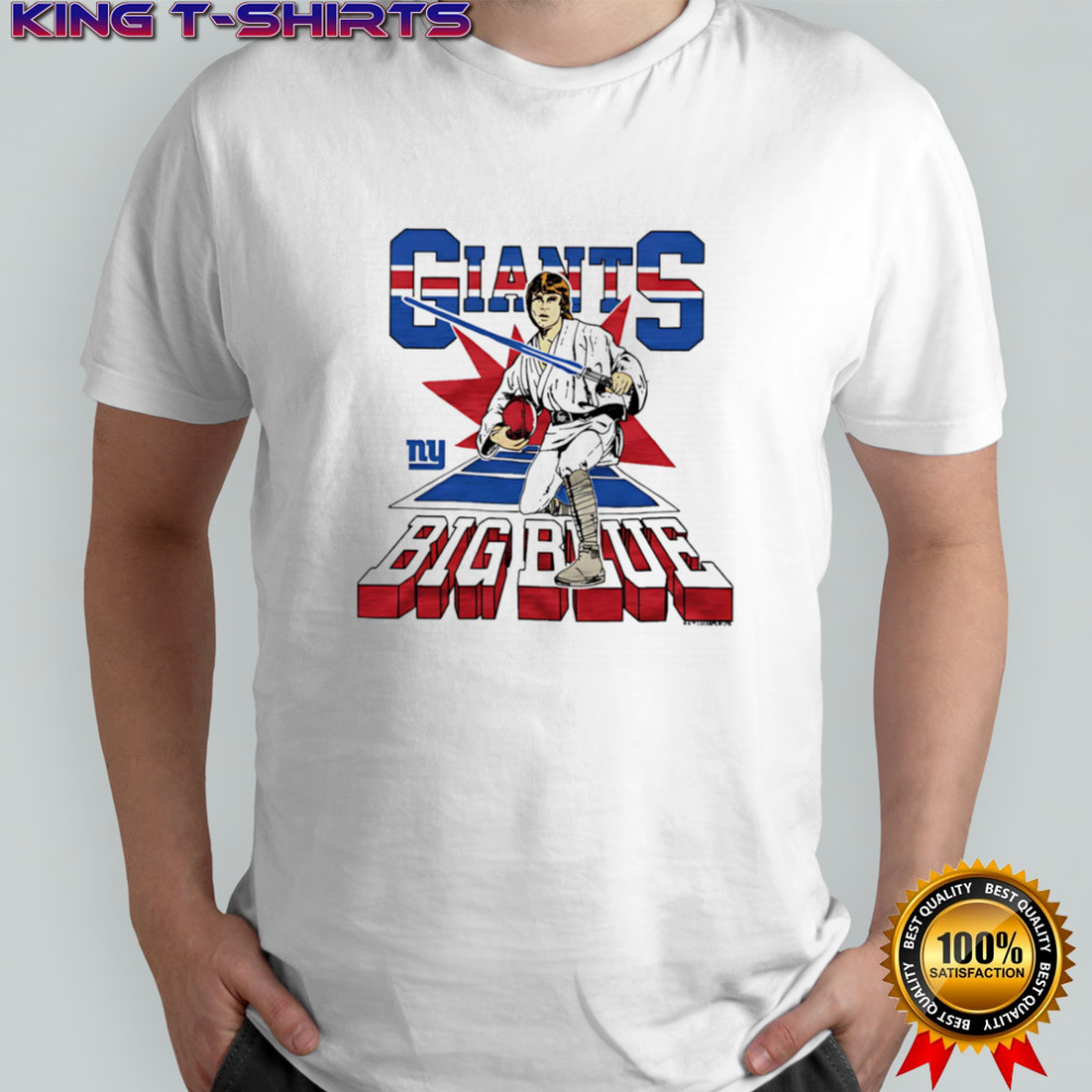 Star Wars x New York Giants Light Side big blue shirt