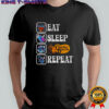 Stitch eat sleep Cracker Barrel repeat shirt