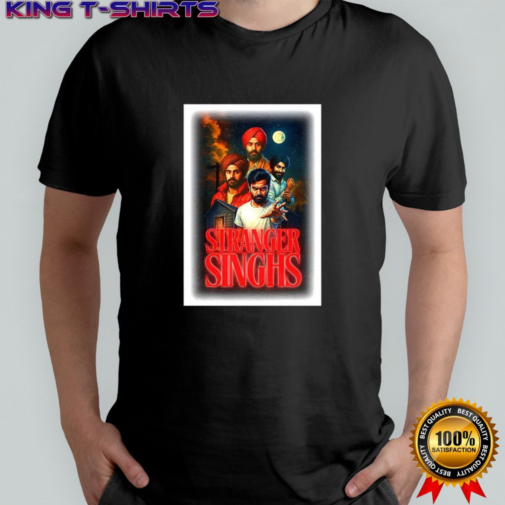 Stranger singhs Indian Stranger ThingsTV series parody shirt