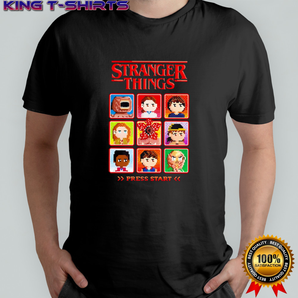 Stranger Things Press Star Girls Skimmer shirt