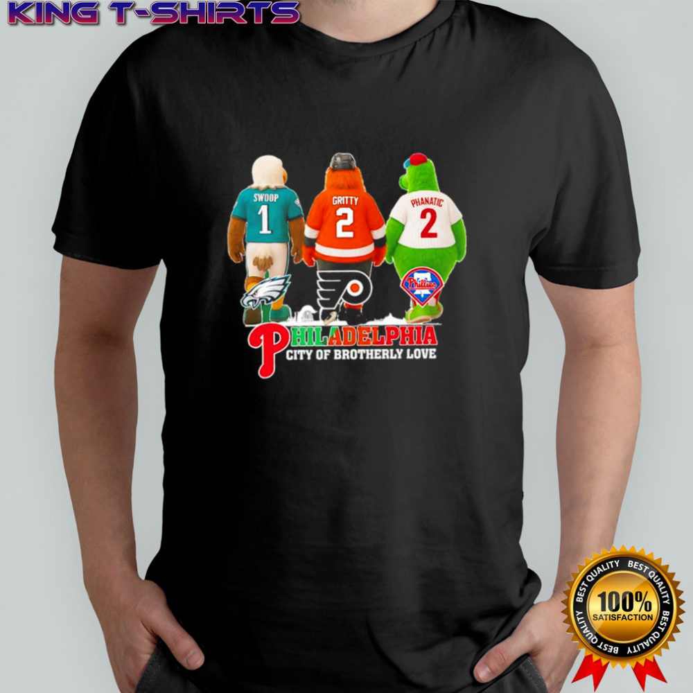 Swoop Eagles x GrittynbFlyers x Phillie Phanatic Phillies Philadelphia city mascots shirt