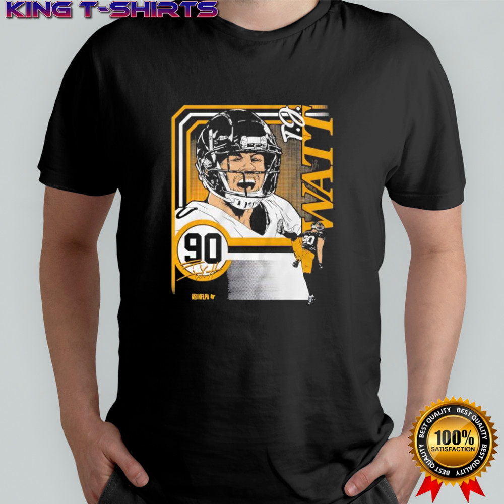 T J Watt NFL Pittsburgh Steelers signature shirt
