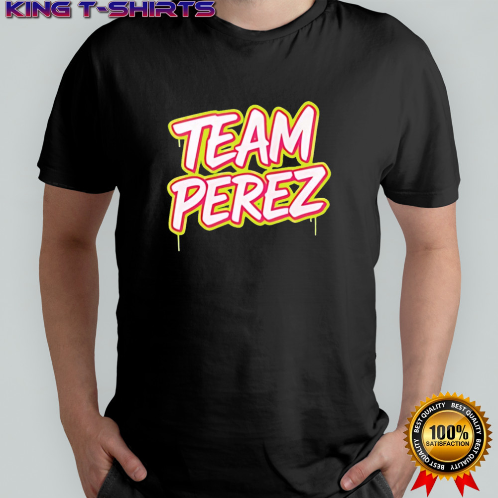Team Perez text design shirt